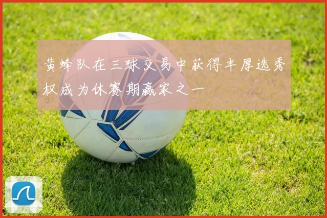 黄蜂队在三球交易中获得丰厚选秀权成为休赛期赢家之一